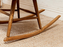 Load image into Gallery viewer, Primitive Style Mid Century Modern Arthur Umanoff Woodcraft Walnut Rattan Rocker