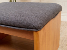 Load image into Gallery viewer, Blonde Wood Stool Ottoman