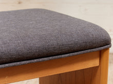 Load image into Gallery viewer, Blonde Wood Stool Ottoman