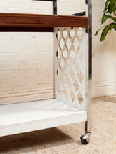 Load image into Gallery viewer, 1970s Chrome Moroccan Style Bar Cart