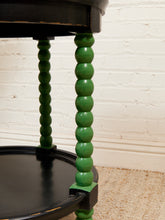 Load image into Gallery viewer, Vintage Green Spindle Side Table