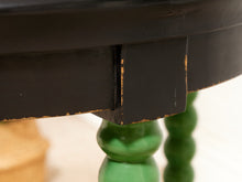 Load image into Gallery viewer, Vintage Green Spindle Side Table