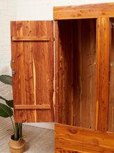 Load image into Gallery viewer, Pine Rustic, Mid-Century Vintage Armoire