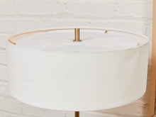 Load image into Gallery viewer, Gold Drum Shade Lamp