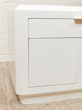 Load image into Gallery viewer, White Post Modern End Table Nightstand