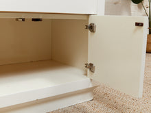 Load image into Gallery viewer, White Post Modern End Table Nightstand