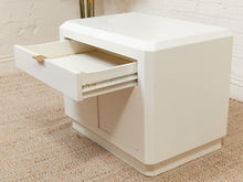 Load image into Gallery viewer, White Post Modern End Table Nightstand