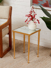 Load image into Gallery viewer, Gold Mirrored Side Table