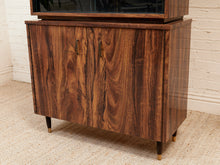 Load image into Gallery viewer, Faux Rosewood 1970’s Hutch