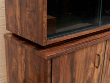 Load image into Gallery viewer, Faux Rosewood 1970’s Hutch