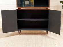 Load image into Gallery viewer, Faux Rosewood 1970’s Hutch