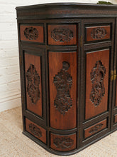 Load image into Gallery viewer, Camphor Wood Dry Bar Cabinet Mid Century Asian Chinoiserie