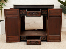 Load image into Gallery viewer, Camphor Wood Dry Bar Cabinet Mid Century Asian Chinoiserie