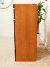 Load image into Gallery viewer, Oak Highboy with Flip Up Vanity Mirror