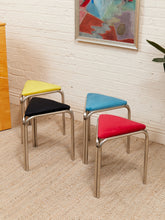 Load image into Gallery viewer, Chrome Stool Set