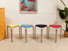 Load image into Gallery viewer, Chrome Stool Set