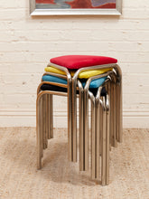 Load image into Gallery viewer, Chrome Stool Set