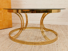 Load image into Gallery viewer, 1970s Round Mid Century Glass & Chrome Coffee Table