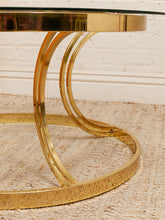 Load image into Gallery viewer, 1970s Round Mid Century Glass & Chrome Coffee Table