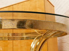 Load image into Gallery viewer, 1970s Round Mid Century Glass & Chrome Coffee Table
