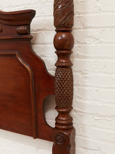 Load image into Gallery viewer, Cherry Wood Four Poster Bed - Vintage Late 20th Century