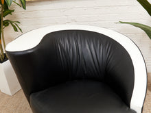Load image into Gallery viewer, Nautilus Vintage Black and White Post Modern Chair