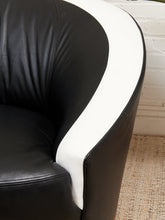 Load image into Gallery viewer, Nautilus Vintage Black and White Post Modern Chair
