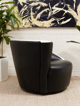Load image into Gallery viewer, Nautilus Vintage Black and White Post Modern Chair