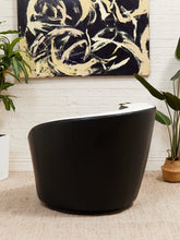 Load image into Gallery viewer, Nautilus Vintage Black and White Post Modern Chair
