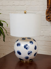 Load image into Gallery viewer, Blue Polk A Dot Lamp