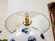 Load image into Gallery viewer, Blue Polk A Dot Lamp