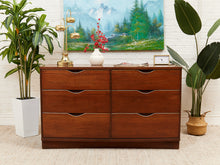 Load image into Gallery viewer, Six Drawer Mid Century Dresser by Basset