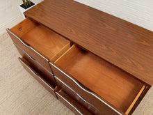 Load image into Gallery viewer, Six Drawer Mid Century Dresser by Basset