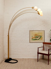 Load image into Gallery viewer, Five Headed Brass Vintage Floor Lamp