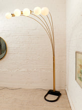 Load image into Gallery viewer, Five Headed Brass Vintage Floor Lamp
