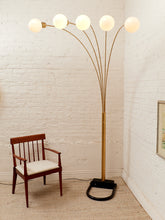 Load image into Gallery viewer, Five Headed Brass Vintage Floor Lamp