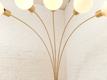 Load image into Gallery viewer, Five Headed Brass Vintage Floor Lamp