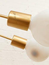 Load image into Gallery viewer, Five Headed Brass Vintage Floor Lamp
