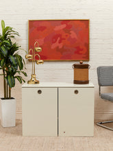 Load image into Gallery viewer, White Post Modern 2 Drawer End Table