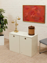 Load image into Gallery viewer, White Post Modern 2 Drawer End Table