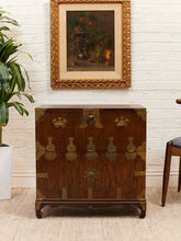 Load image into Gallery viewer, Korean Brass-Mounted Hardwood Bandaji Chest