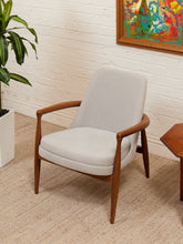 Load image into Gallery viewer, Curved Ivory Lounge Chair