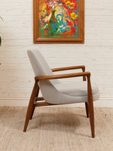 Load image into Gallery viewer, Curved Ivory Lounge Chair