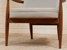 Load image into Gallery viewer, Curved Ivory Lounge Chair
