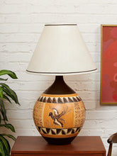 Load image into Gallery viewer, Tribal Southwestern Mid Century Lamp