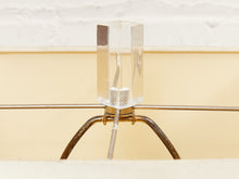 Load image into Gallery viewer, Orbit Lucite and Smoked Acrylic Table Lamp