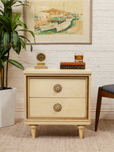 Load image into Gallery viewer, Double Drawer Flower Drawer Pull Table