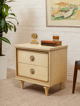 Load image into Gallery viewer, Double Drawer Flower Drawer Pull Table