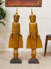 Load image into Gallery viewer, Thai Buddha Statues Out of Gilt Wood