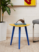 Load image into Gallery viewer, Blue Base Vintage Side Table